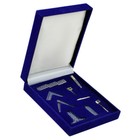 Miniature Freemason Masonic Working Tools Set in Blue Velvet Box (XLFG014)