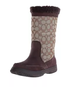Neu Coach Damen Sherman Signature kaltes Wetter Stiefel Kastanie Sorten Größen - Bild 1 von 6