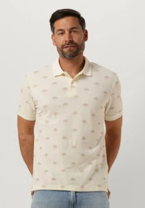 Scotch & Soda Men's Mini Aop Polo Shirt, Beige, Medium - Picture 1 of 3
