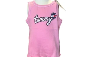 Neu mit Etikett Tommy Hilfiger rosa Tommy Girl Tanktop für Mädchen Größe 3T - Bild 1 von 1