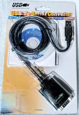 NEW - USB 2.0 to Serial RS-232 Male DB-9/M Converter – Cable 3.28Ft.  - Image 1 of 3