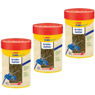 300 ml sera crabs nature - 3 Dosen zu je 100 ml = Futter für Krebse - 00556