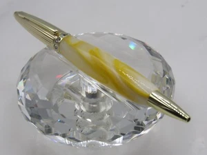 GORGEOUS HIGH QUALITY HANDMADE DUCHESS LEMON PEEL ACRYLIC TWIST BP PEN - Picture 1 of 3