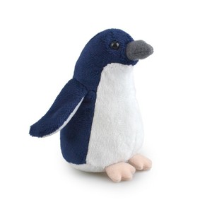 stuffed blue penguin