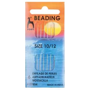 Pony Gold Eye Beading Needles Sizes 10/12 - Picture 1 of 1