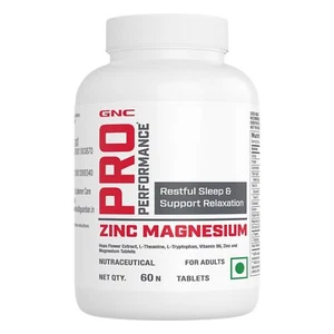 GNC Zinc Magnesium Complex Supports Restful Sleep Calmness & Nerve Function - Picture 1 of 5