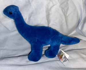 Unipak MINI dinosauro blu 8" peluche ANIMALE IMBOTTITO giocattolo - Foto 1 di 4