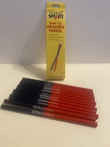 School Smart Dual Tip rot/blau Bewertungsstifte 12er Box ungeschärft - Bild 1 von 5