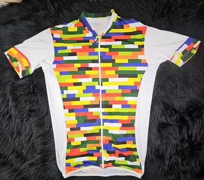 Mens  DeSOTO Color Block Full Zip Triathlon Jersey Shirt Cycling (XL) - Image 1 of 4