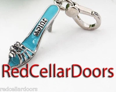 Auténtico Nuevo Dije Juicy Couture Tacón Alto Azul Zapato Slide Dije Huele a Alta Costura Foto 1 de 4