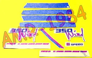 Set Calcomanías Set Adhesivos Carenado APRILIA Tuareg Wind 350 1987 Blanco Azul - Imagen 1 de 1