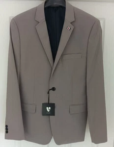 Very Man Stretch Slim Suit Jacket - Stone NEW - Picture 1 of 9