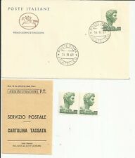 Busta primo giorno S. Giorgio di Donatello e 2 francobolli del 14/03/1969 cod.F1
