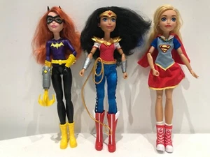 DC Comics Mattel Super Hero Girls Bundle Wonder Woman Batgirl Supergirl - Picture 1 of 24