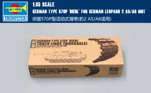 TYP 570P DIEHL DEUTSCHER LEOPARD 2 A5/A6 MBT 1/35 Spur Trompeter Modellbausatz 02039 - Bild 1 von 5