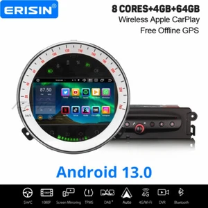 Android 14 Autoradio Navi 8-Kern 64GB CarPlay DVD WiFi DAB+ OBD2 BMW Mini Cooper - Bild 1 von 19