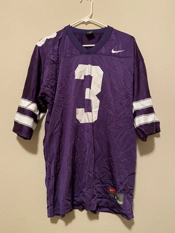 Vintage Nike Team Kansas State Wildcats Purple Jersey Football Ell Roberson #3 L Cover