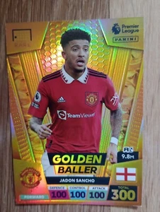 Jadon Sancho Golden Baller 2023 Panini Adrenalyn XL Manchester United - Picture 1 of 2
