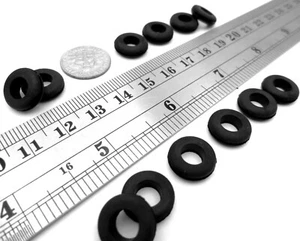 Ojal de goma de ajuste de orificio de 5/16" ajuste panel de 1/32" de grosor, tiene identificación de 1/4", ¡envío gratuito! - Imagen 1 de 12