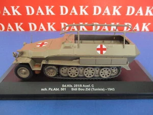 Die cast 1/43 Modellino Autoblindo Sd.Kfz. 251/8 Ausf.C Ambulanza Tunisia 1943 - Foto 1 di 4