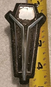 DODGE VINTAGE CAR FURY EMBLEM  BADGE NAMEPLATE SCRIPT METAL MOPAR , 3.25" Long - Picture 1 of 6