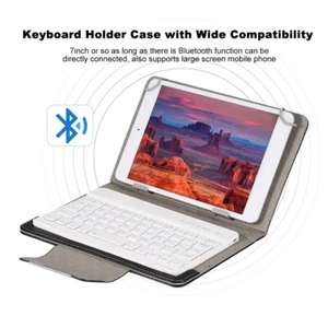 7inch Wireless BT Keyboard With Protective Case Cover For Tablet/Laptop - Picture 1 of 12