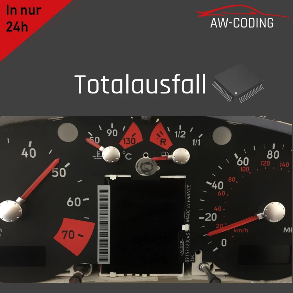 Audi A3 A4 A6 TT Komplettausfall Reparatur Tacho Kombiinstrument Totalausfall - Bild 1 von 1