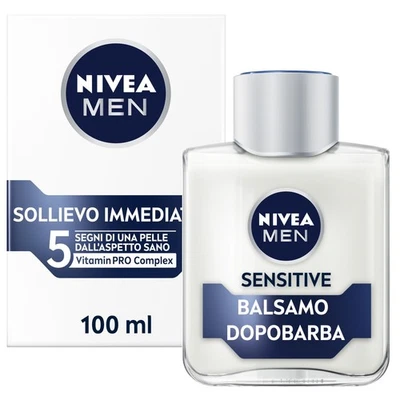 NIVEA MEN Sensitive Balsamo Dopobarba Uomo 100 ml Dopobarba uomo per un sollievo