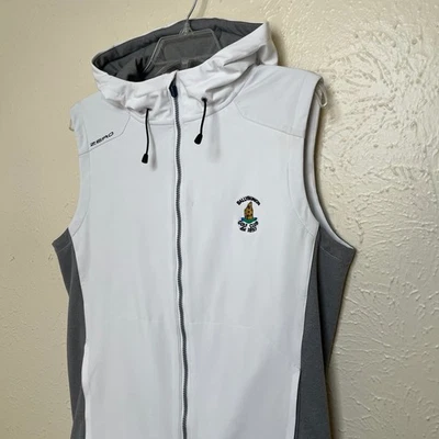 Zero Restriction Vest Mens S White Hooded Full Zip Ballybunion Golf Club 1893 - Image 1 of 4