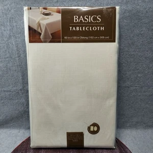 Basics Tablecloth 60 In X 120 In Oblong Polyester Beige - Picture 1 of 10