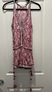 Poupette St Barth Amora Strampler Gr. Small rot weiß schwarz Jumpsuit - Bild 1 von 9