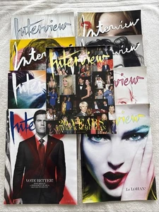 Interview Magazine 8 Issue Lot, Lohan, Franco, Blanchett, Efron, Bjork, Olsen - Picture 1 of 22