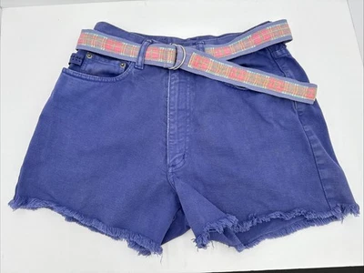 Vtg Purple Pepe Jeans shorts High Rise Mom Shorts Sz 28 Foto 1 de 4