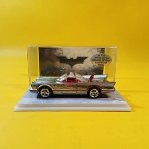 Hot Wheels BATMOBILE Zamac RED CHROME Interior (WANGSTAR CUSTOM) REAL RIDERS - Picture 1 of 16