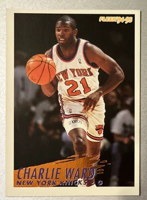 Tarjeta de novato Fleer 1994-95 #333 Charlie Ward radiocontrol New York Knicks Foto 1 de 2