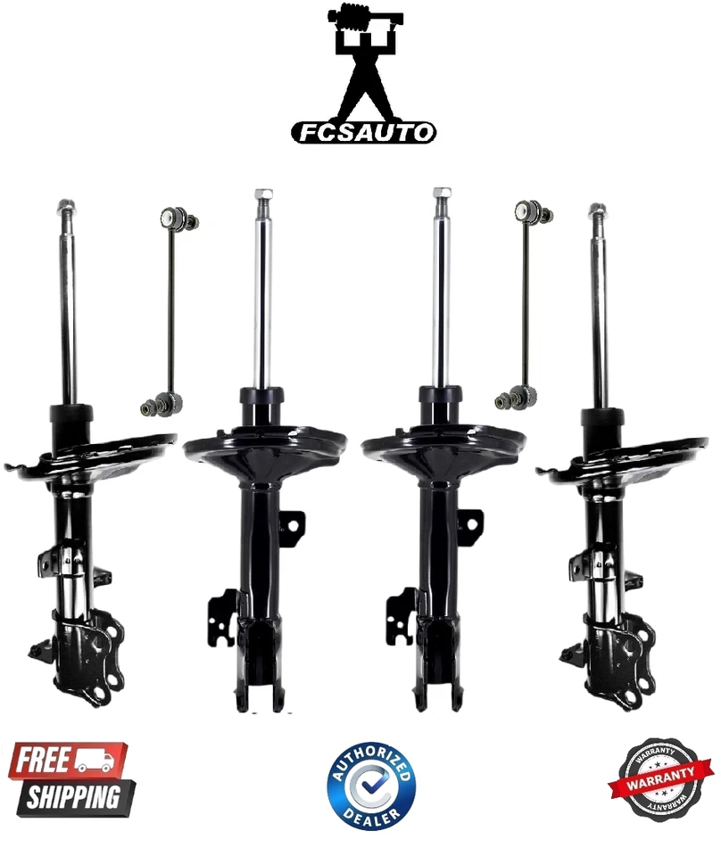 Conjunto completo de puntal delantero y trasero con barra estabilizadora para 04-06 Lexus RX330 Foto 1 de 1