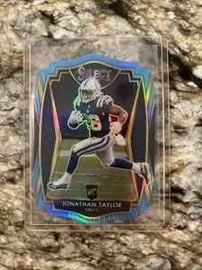 JONATHAN TAYLOR 2020 PAINI SELECT PREMIER ROOKIE DIE CUT LIGHT BLUE RC COLTS - Picture 1 of 2
