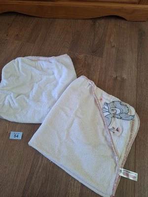 Toallas con capucha para bebés niñas X 2 (B54) Foto 1 de 4