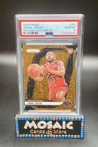 2024 PRIZM PSA 10 GEM ROOKIE JAMAL SHEAD ORANGE FAST BREAK SP /125 RAPTORS - Bild 1 von 2