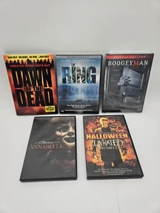 5 Horror Movie DVD Lot Halloween Unrated Boogeyman The Ring Annabelle SomeSealed - Picture 1 of 8