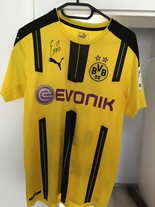 BVB-Trikot der Größe 44/46 mit Autogramm "Emma" und Druck 33 „Weigl“ - Bild 1 von 3