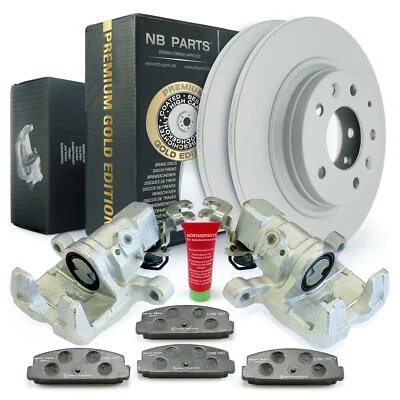 Bremssättel + Bremsscheiben Bremsbeläge hinten für Mazda 6 Hatchback Sport Kombi - Bild 1 von 4