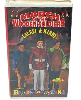 March Of The Wooden Soldiers VHS Tape Laurel & Hardy Babes In Toyland Color 1991 Foto 1 de 4