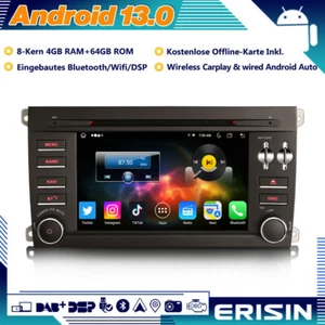 Android 13 Autoradio GPS Navi CarPlay DAB+WIFI 64GB OBD TPMS für Porsche Cayenne - Bild 1 von 21
