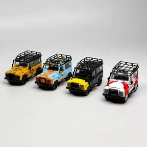 Master 1/64 Land Rover Defender 90 Diecast Toys Car Models Miniature Collectible - Foto 1 di 16