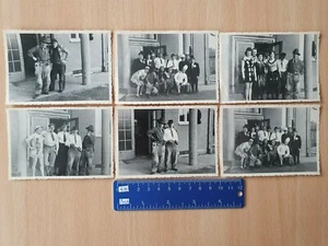 Foto 6x lustiger Schnappschuss Brigade Feier Verkleidung Spaß DDR Alltag Sachsen - Picture 1 of 4