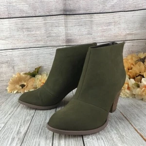 Sole Society Devyn Khaki Goat Nubuck Bootie - Picture 1 of 10