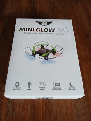 Sky Rider Mini Glow Pro Quadcopter Drone with Wi-fi Camera DRW417B - Image 1 of 4