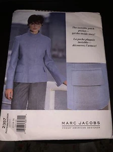 VOGUE AMERICAN DESIGNER Misses' Jacket Marc Jacobs Pattern 2357 Sz 12-16 UNCUT - Picture 1 of 2