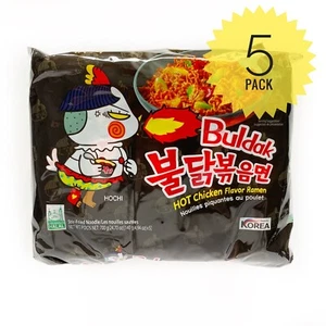 5-PACK Samyang Hot Spicy Chicken Flavor Korean Asian Noodle Ramen Ramyun - Picture 1 of 3